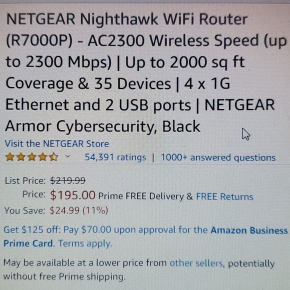 NETGEAR Nighthawk wifi router - Picture 3 of 5